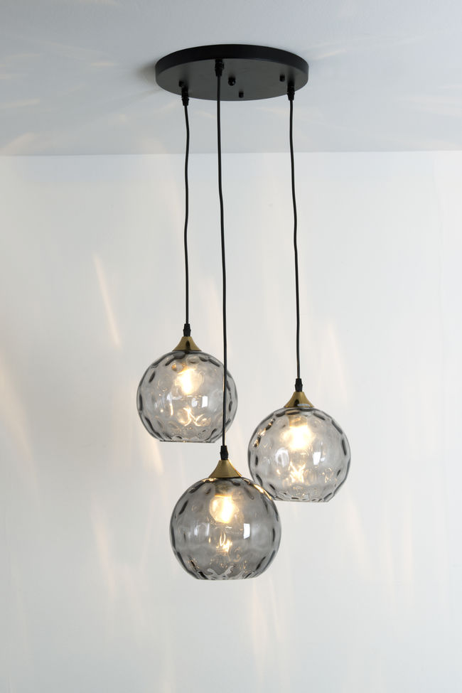 Pendelleuchte 3-flammig Milano Anthrazit